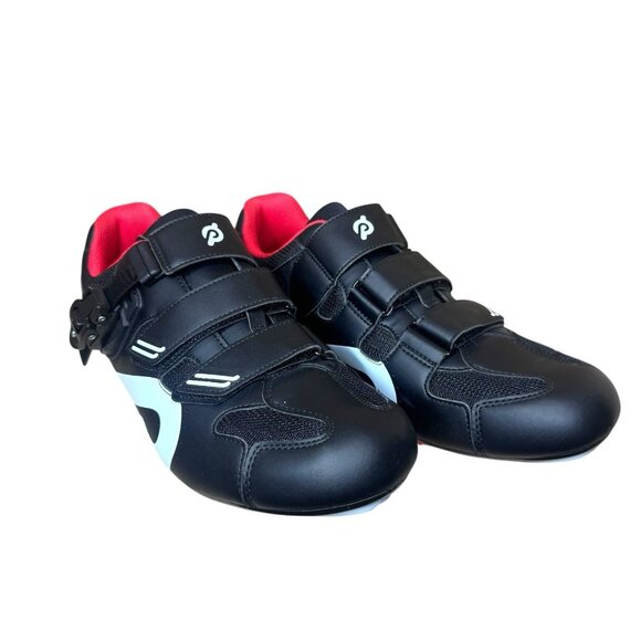 Peloton Cycling Shoes Size EU 46 Mens US 12 Black Red New - Picture 1 of 7